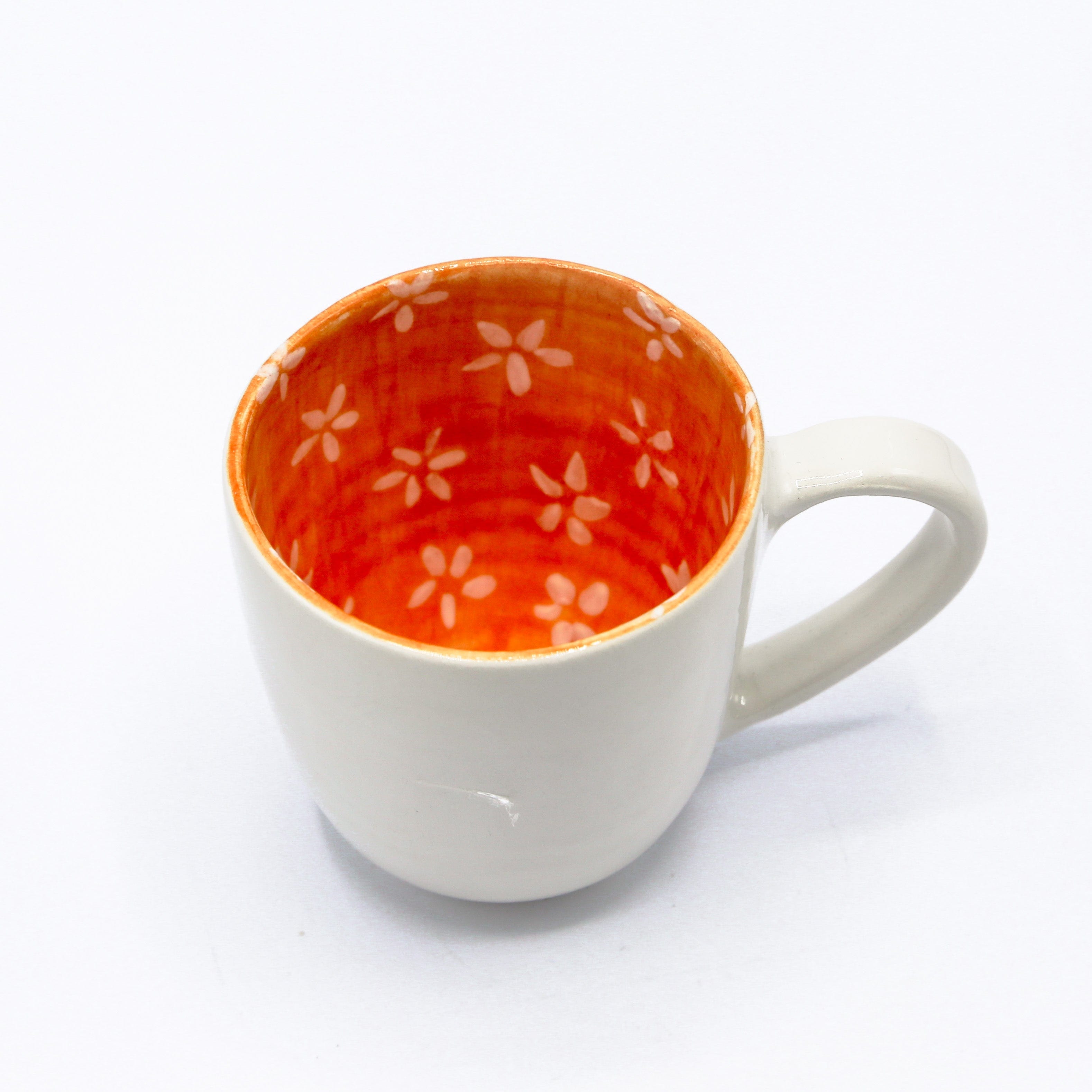 Shams El Balad Ceramic mug Orange Floral Ceramic Mug